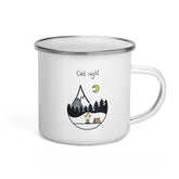 Enamel Mug for Campers: "Cold Night"